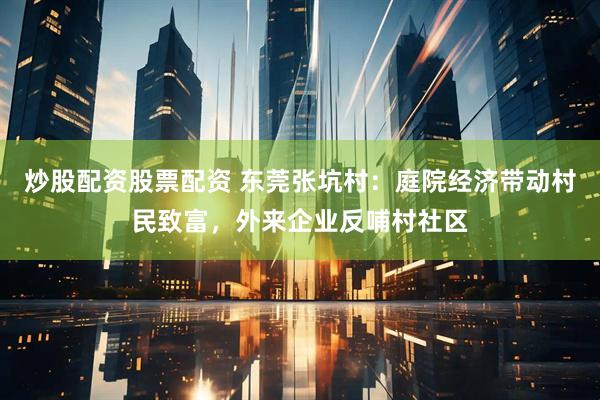 炒股配资股票配资 东莞张坑村：庭院经济带动村民致富，外来企业反哺村社区