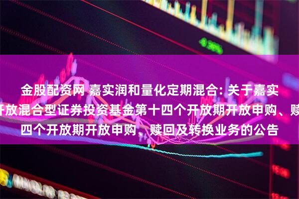 金股配资网 嘉实润和量化定期混合: 关于嘉实润和量化6个月定期开放混合型证券投资基金第十四个开放期开放申购、赎回及转换业务的公告